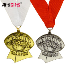 Alta Qualidade Zincalloy Custom Fiesta Champion League Medalha De Boxe